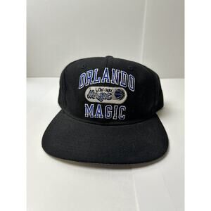 Vintage Orlando Magic Basketball Black Champion Snapback Cap Hat
